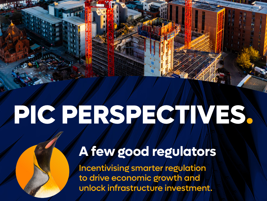 A few good regulators -summary report cover showing construction cranes