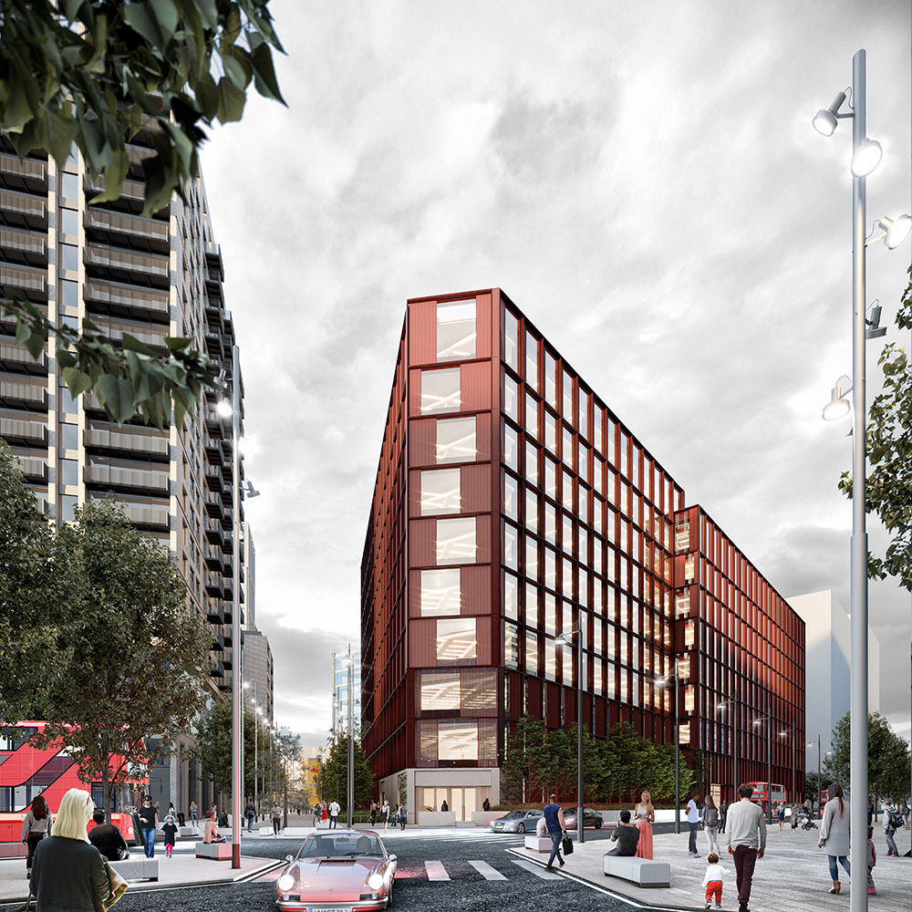 CGI street view two from  2 Ruskin Square, Croydon