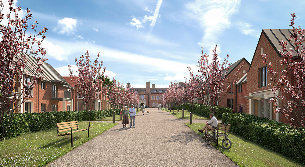 CGI of Audley Village at Headley Court 2 of 2