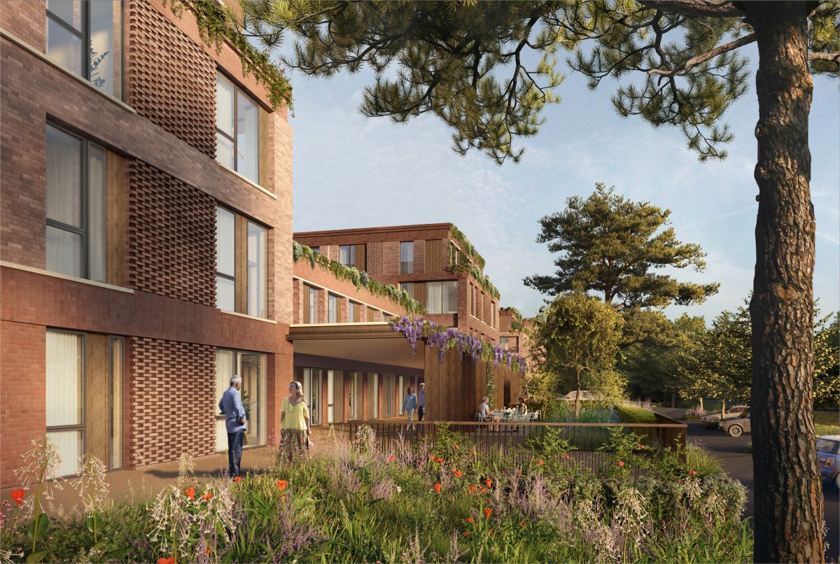 CGI of senior living apartments - Henley-on-Thames 