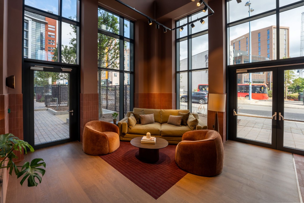 oes entrance lounge with sofas