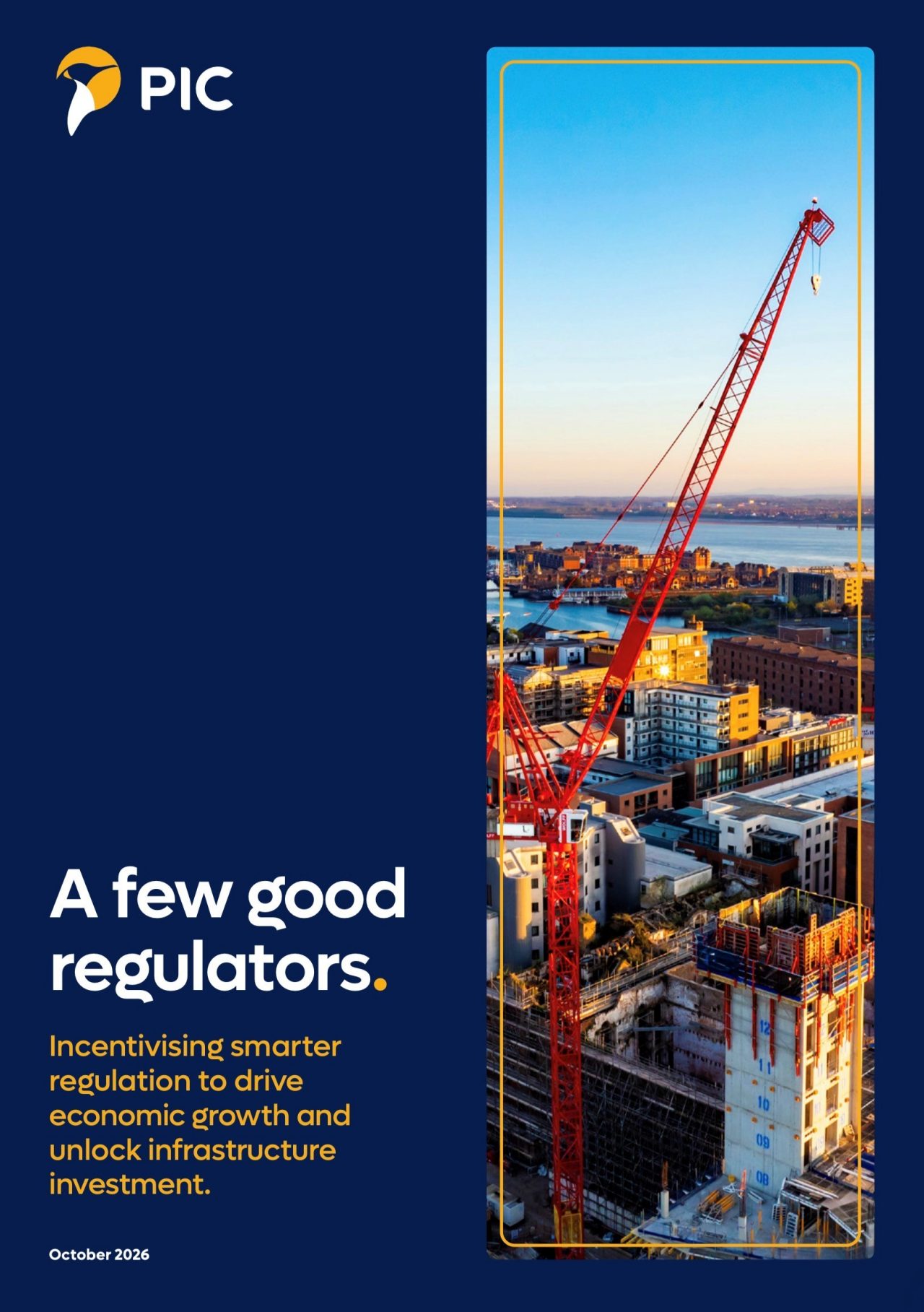 A few good regulator report cover showing construction cranes