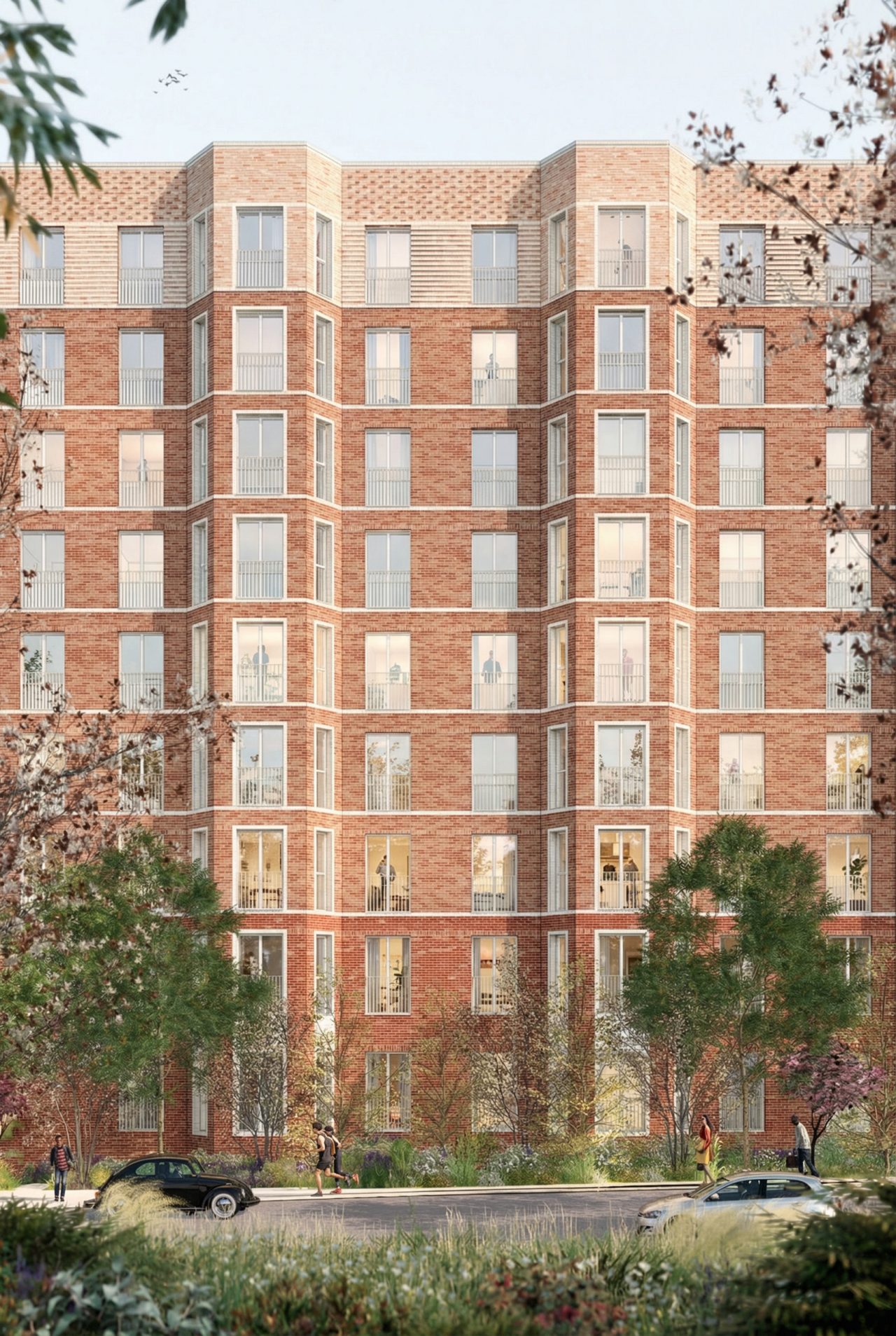 CGI of low-carbon, low-energy affordable homes