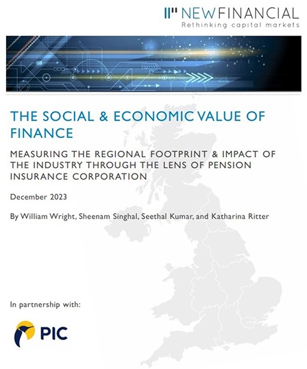 Cover image - The social & economic value of finance